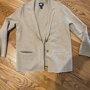 Small Women’s Lands' End Neutral Knit Cardigan in Beige EUC SFPF